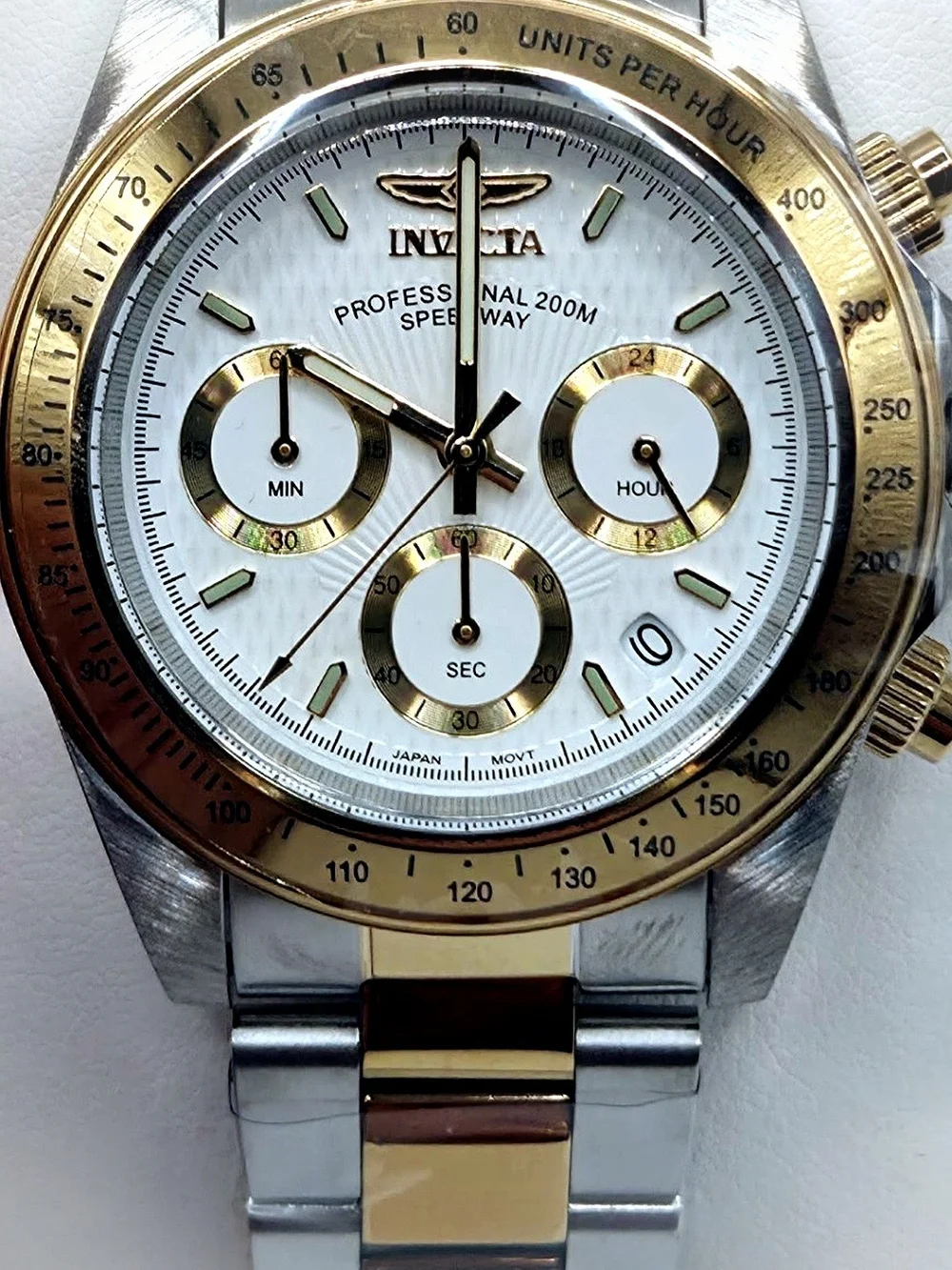 Invicta Two-Tone Gold and Silver Chronograph Men's Watch